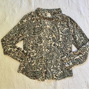 J. Crew button up shirt, silk/cotton blend